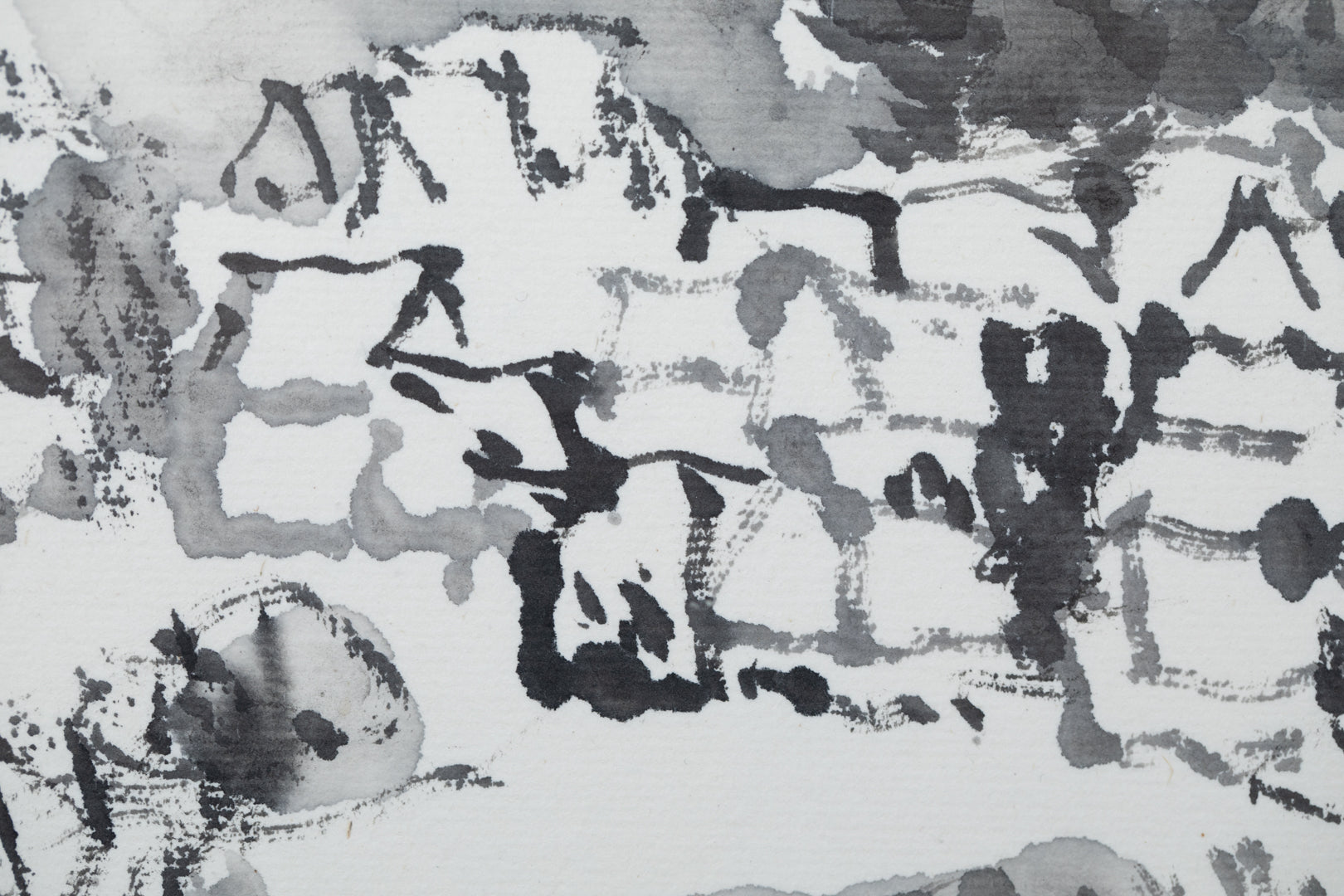 alt="Close-up detail of Shiro no Aru Oka (The Hill with a Castle) painting showing the winding road, castle, and village rendered in ink by Tatsuo Takayama in Nihonga style"