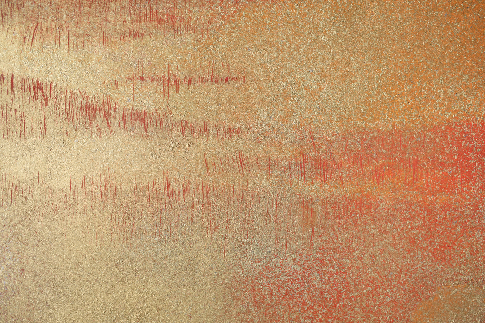alt="Close-up detail of Reimei painting by Yoshihiro Shimoda in Nihonga style"
