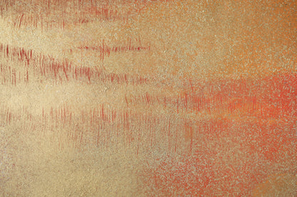 alt="Close-up detail of Reimei painting by Yoshihiro Shimoda in Nihonga style"
