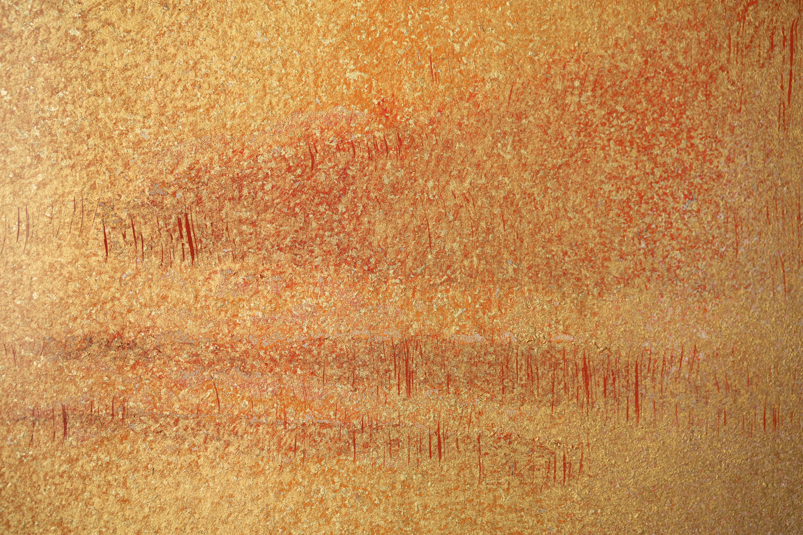 alt="Close-up detail of Reimei painting by Yoshihiro Shimoda in Nihonga style"
