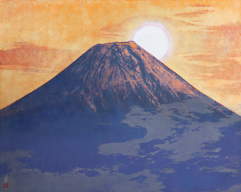 下田義寬　「黎明」　72.4×90.8㎝（30号）　11.9㎏　額付き