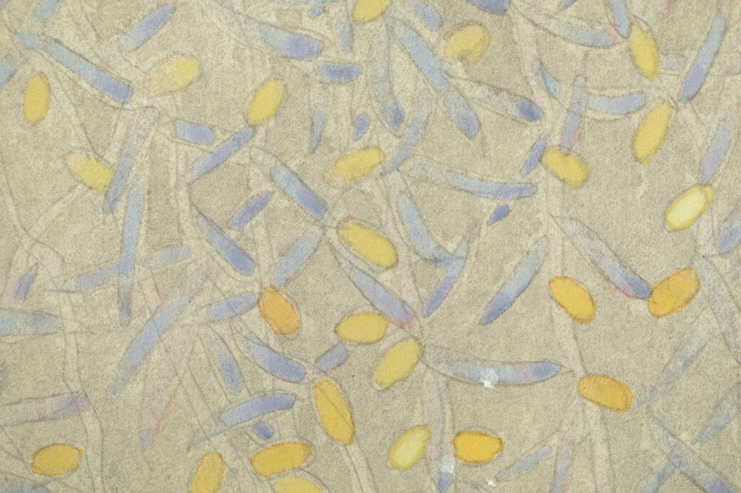 alt="Close-up detail of Gen painting by Koichi Takeuchi in Nihonga style"
