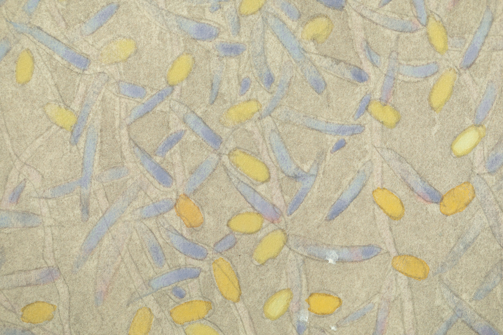 alt="Close-up detail of Gen painting by Koichi Takeuchi in Nihonga style"
