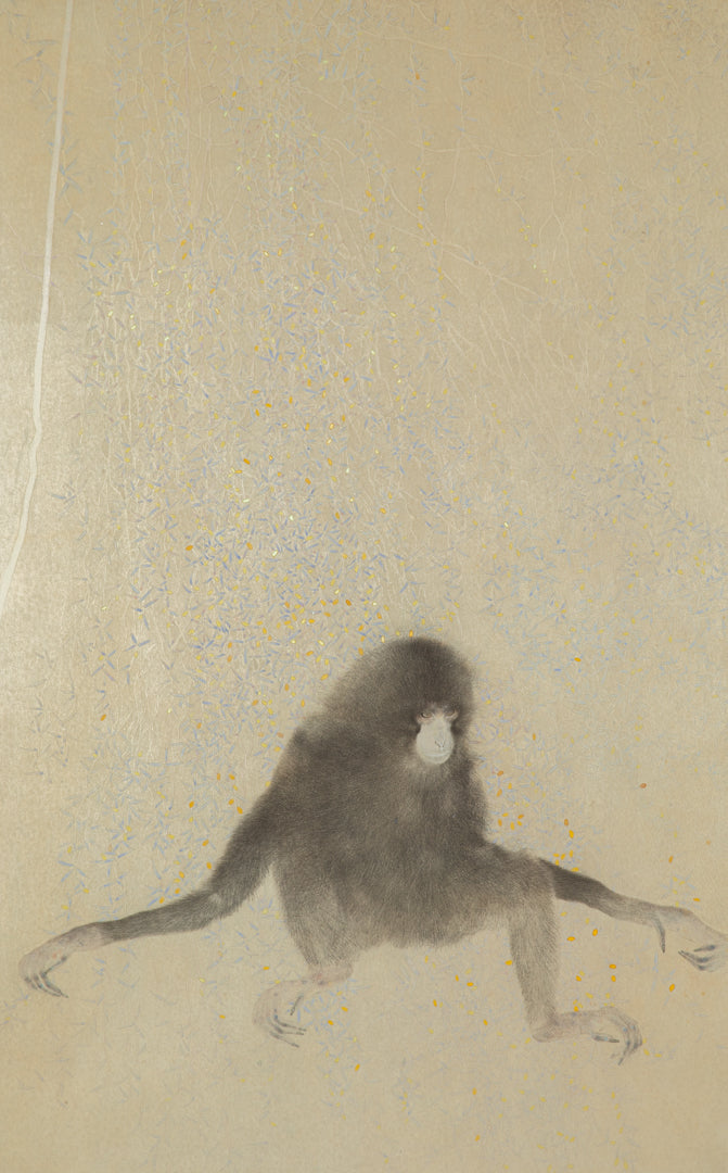 竹内浩一　「玄」　116.7×72.9㎝（50号）　14.3㎏　額付き
