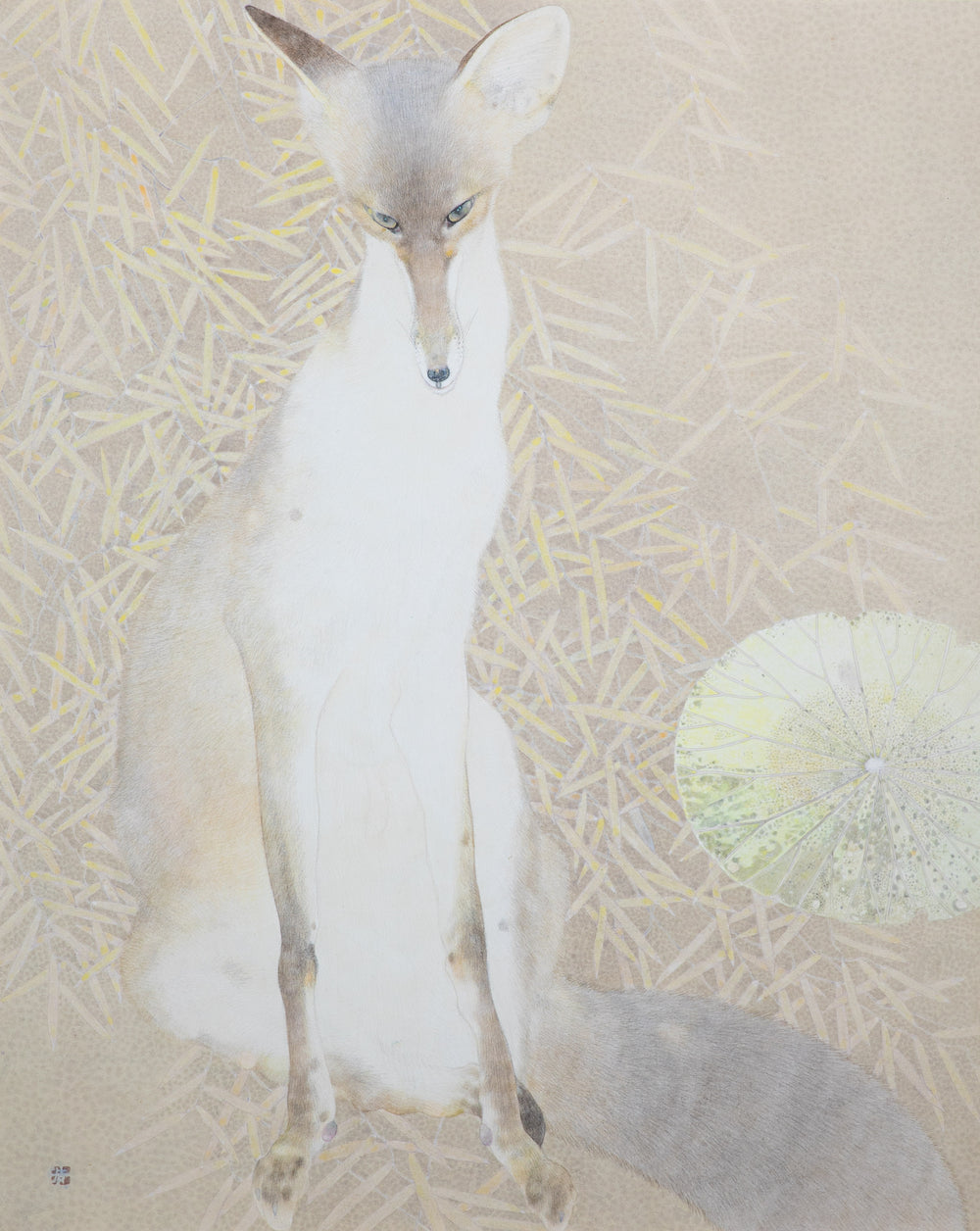 竹内浩一　「銀の夜」　100.6×80.5㎝（40号）　8.7㎏　額付き