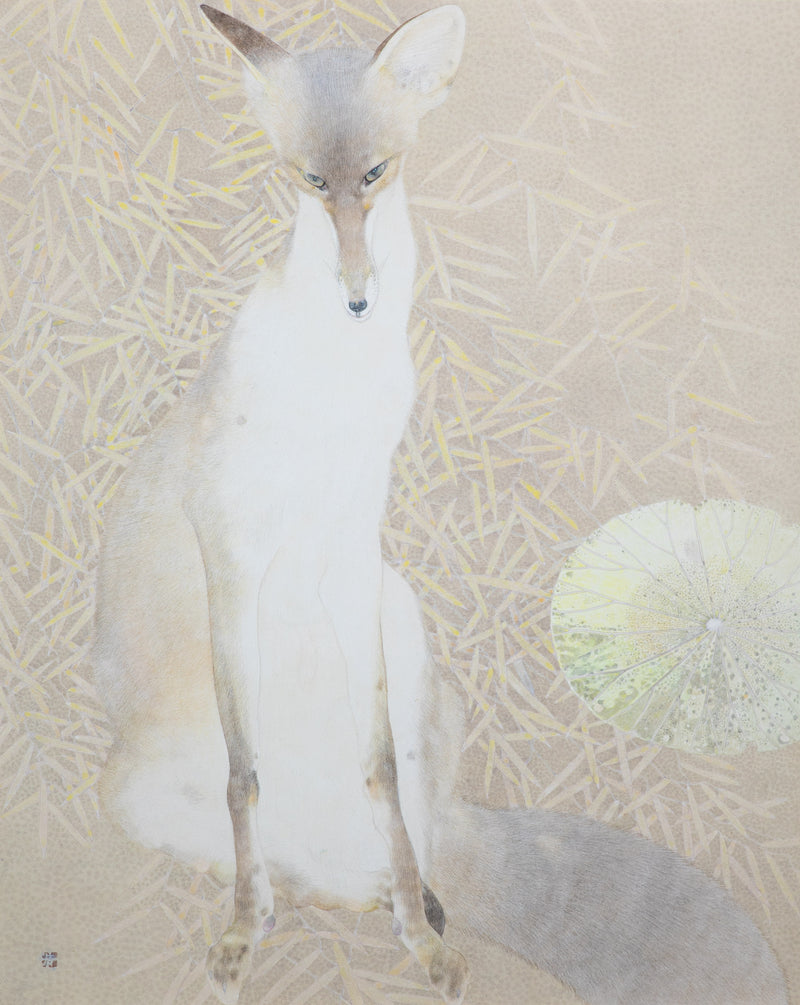 竹内浩一　「銀の夜」　100.6×80.5㎝（40号）　8.7㎏　額付き